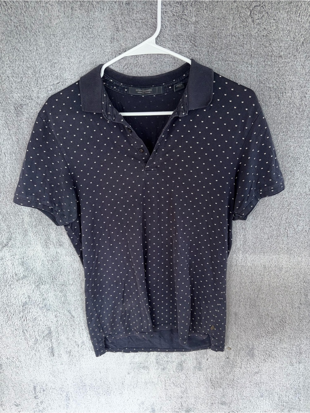 Scotch and soda size medium Men's Navy Polo shirt